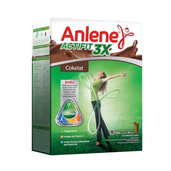 

ANLENE ACTIFIT 3X COKLAT 600 GR