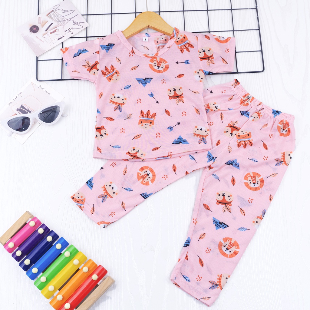 BAJU ANAK KAOS + CELANA UMUR 1-5 TAHUN SETELAN ANAK UNISEX INDIAN ONESET BAJU TIDUR ANAK