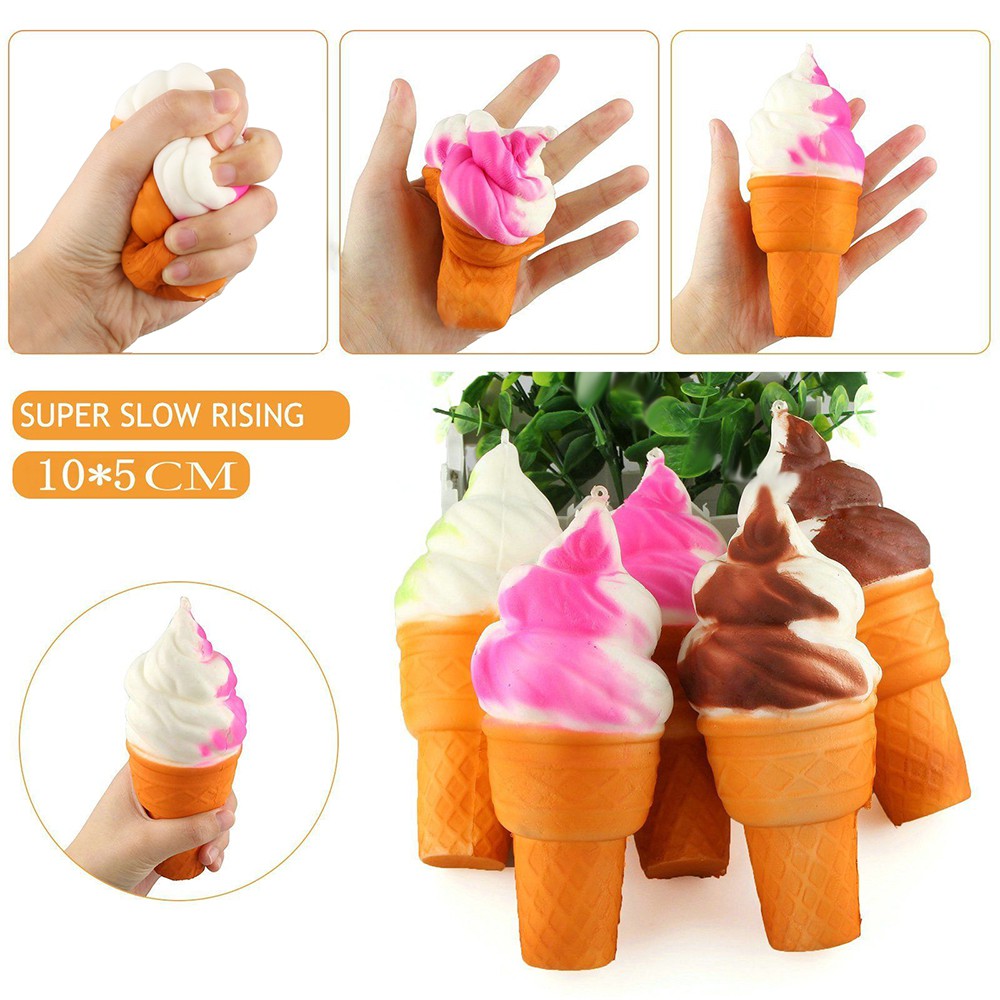 Squeeze Ice Cream Squishy Stap Stap Telepon Lambat Meningkat