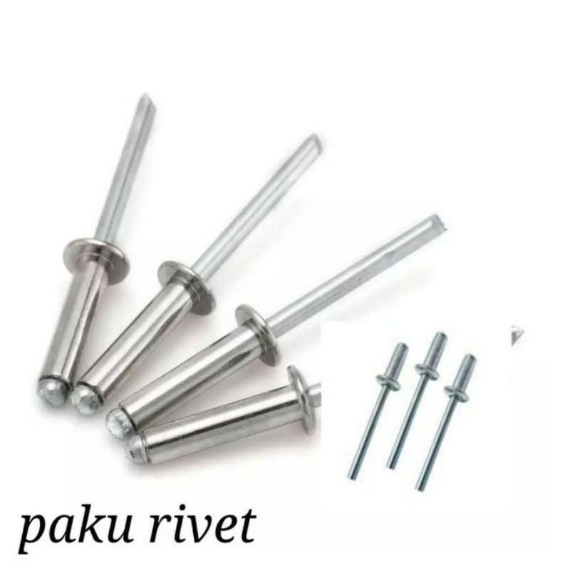 Paku Rivet Uk 4.0x20mm -MK3612 Rivet Aluminium isi 11pcs