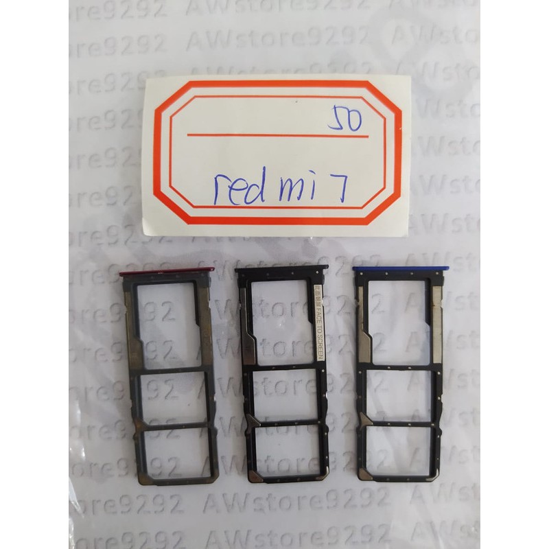 Slot Tempat Dudukan Kartu Simcard Sim card Lock Simtray Sim Tray Xiaomi Redmi 7