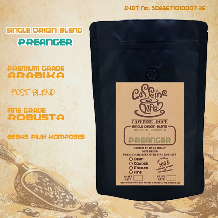 

Kopi Single Origin Blend Preanger 200 Gr - Bean/Biji & Ground/Bubuk