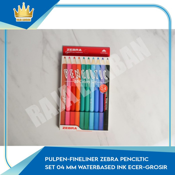 

NEW Pulpen/Fineliner Zebra Penciltic SET 04 MM Waterbased Ink ECER/GROSIR
