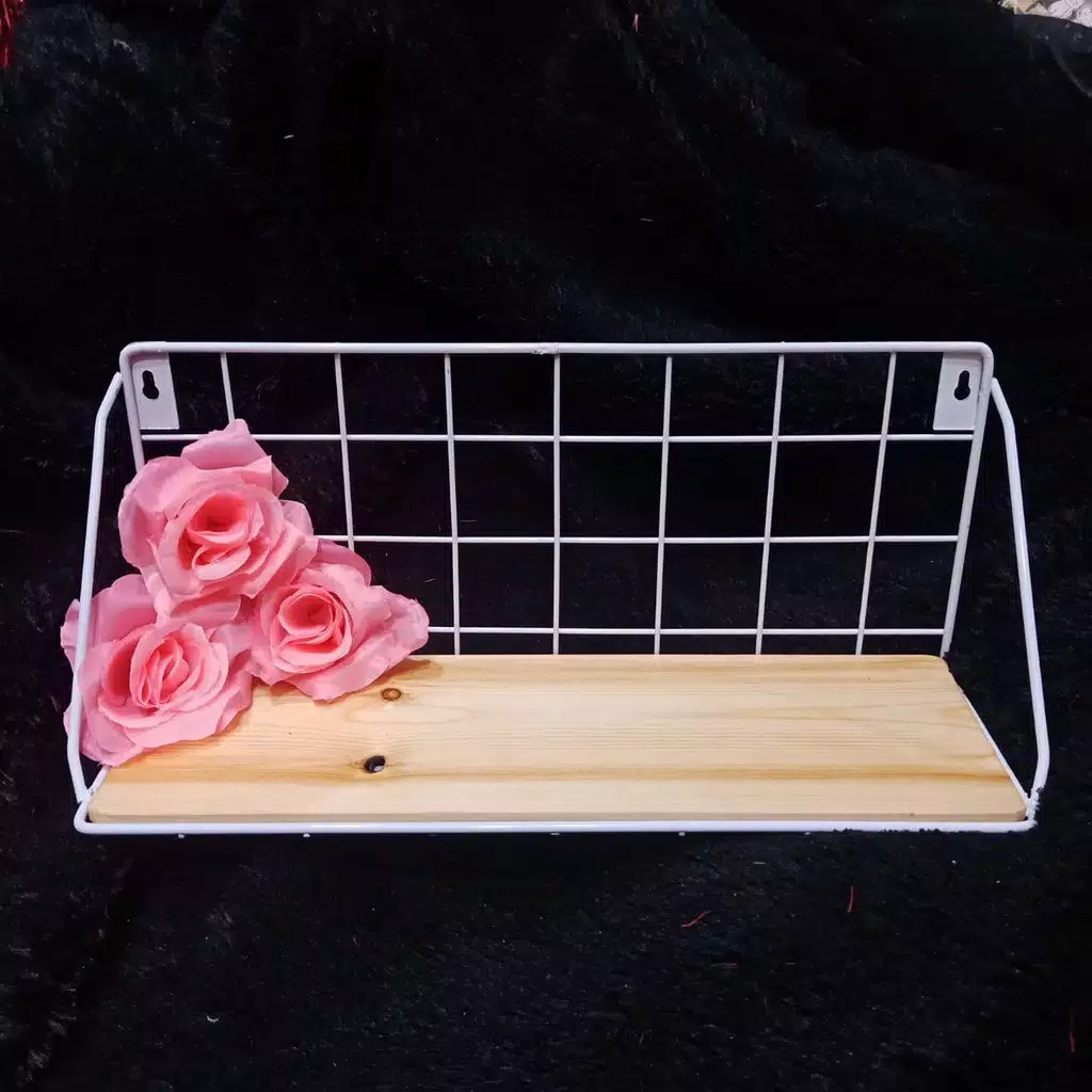 [BOGOR] RAK DINDING BESI TEBAL Lebar 35cm Rak Gantung Vintage Organizer Wall Grid Wall