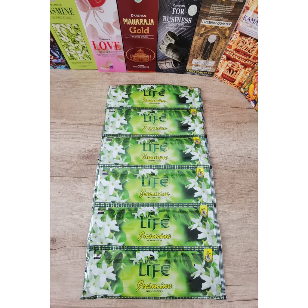 PER RENTENG Dupa Life Jasmine Melati By Darshan India Isii 6 Bungkus Hio