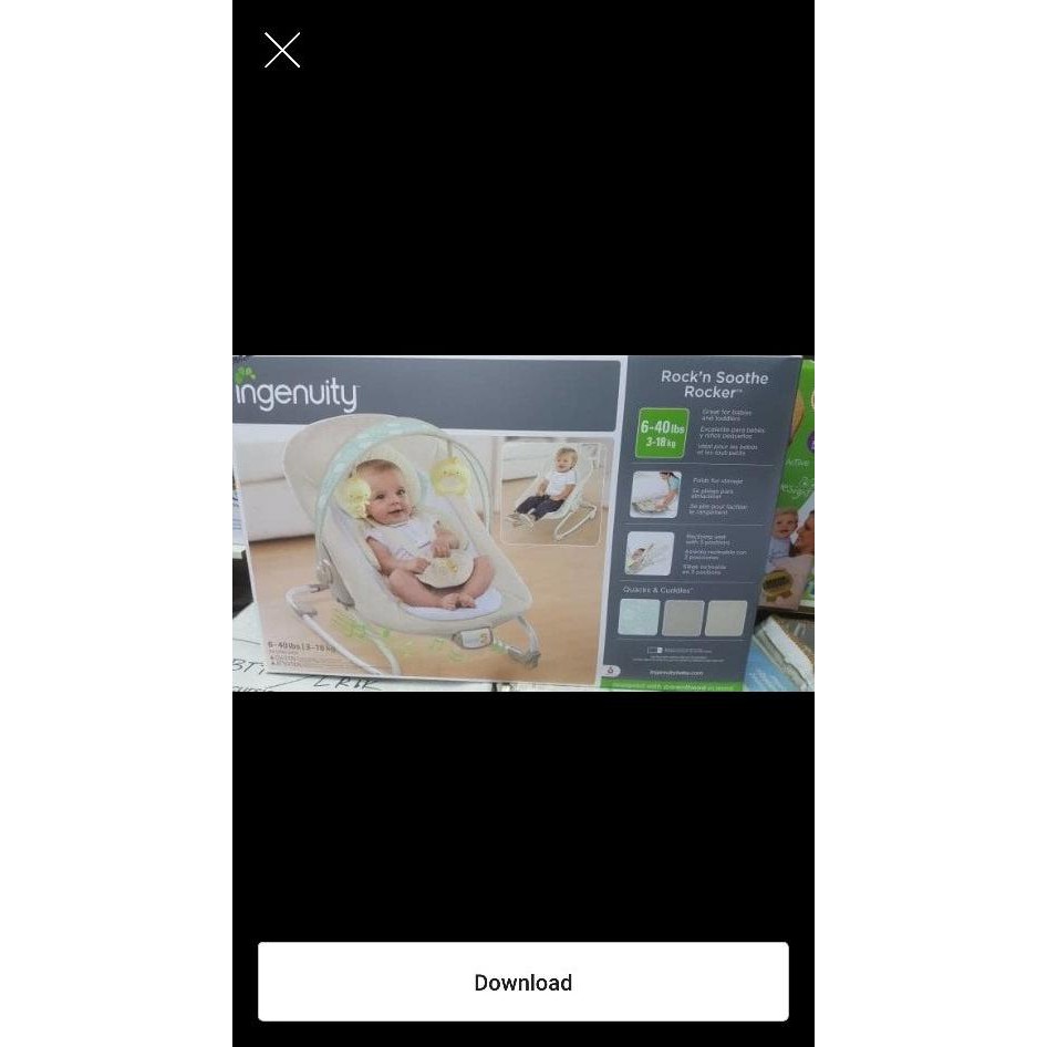 BOUNCER INGENUITY ROCK'N SOOTHE ROCKER KURSI BAYI AYUNAN BAYI