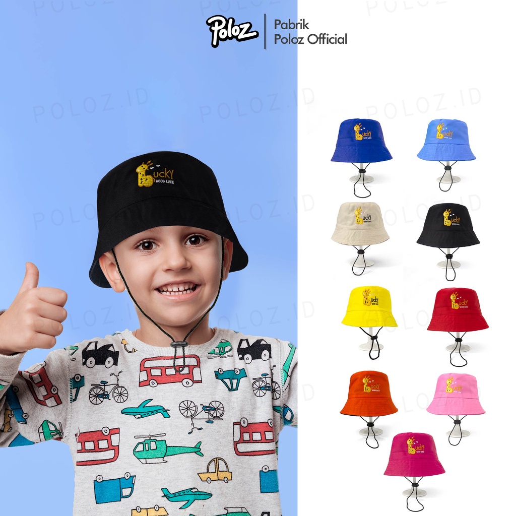 TOPI BUCKET ANAK TOPI BUCKET  GOOD LUCKY ANAK TOPI BUCKET TALI MURAH TOPI BAKET ANAK BAYI TOPI BUCKE