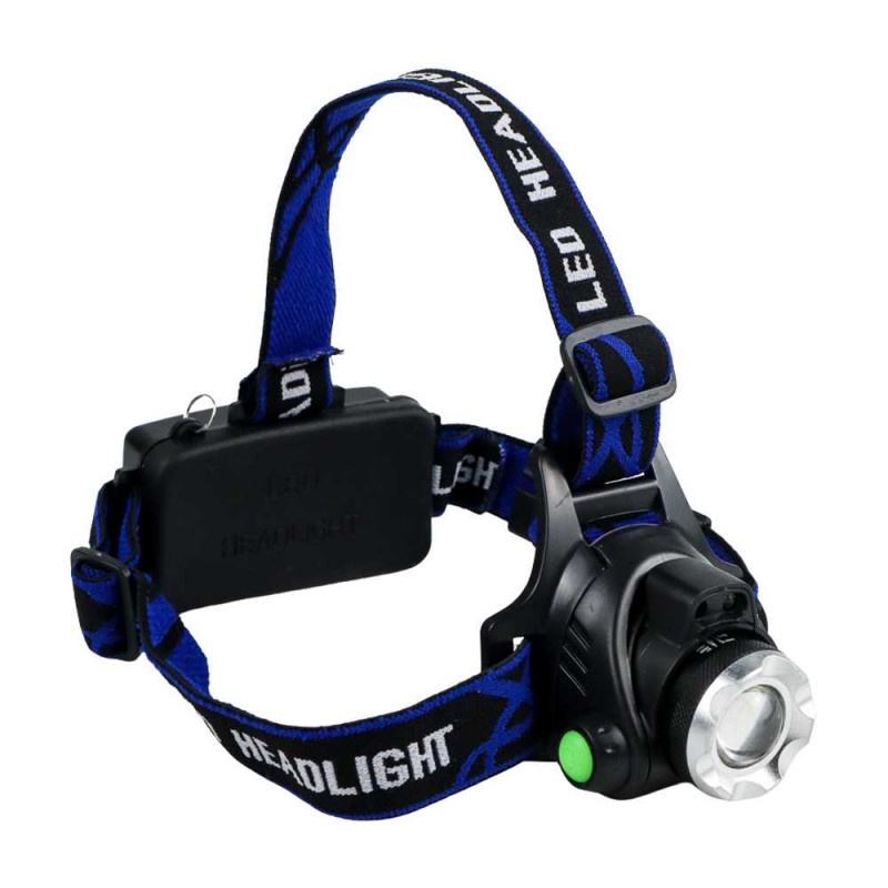 Senter Headlamp 1 LED Cree XM-L T6 3000 Lumens Hitam