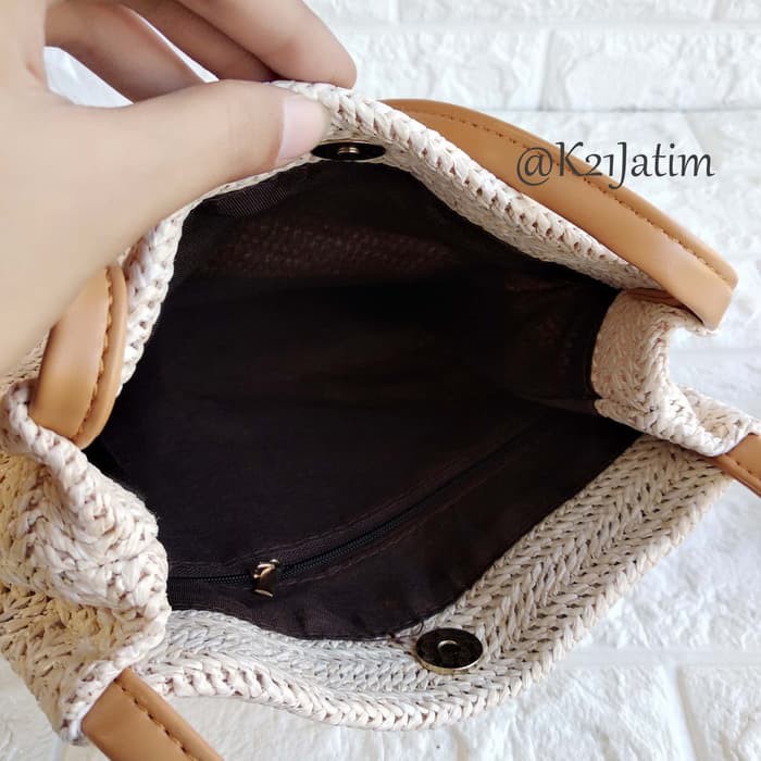 TW1828 Shoulder Bag Unik Motif Rajut Vintage-4