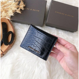 DOMPET CARD HOLDER DOMPET KARTU DOMPET MINI CH4RL3S&amp;K3ITHH CROCO PRINTED SHORT WALLET MINI FREE BOX #3091