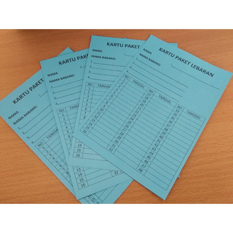 Kartu paket lebaran