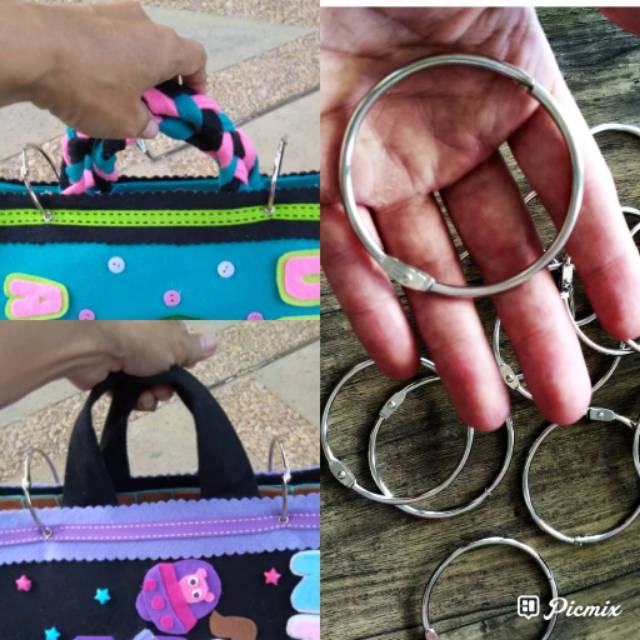 

Binder ring besi dan handle (u/ busy book)
