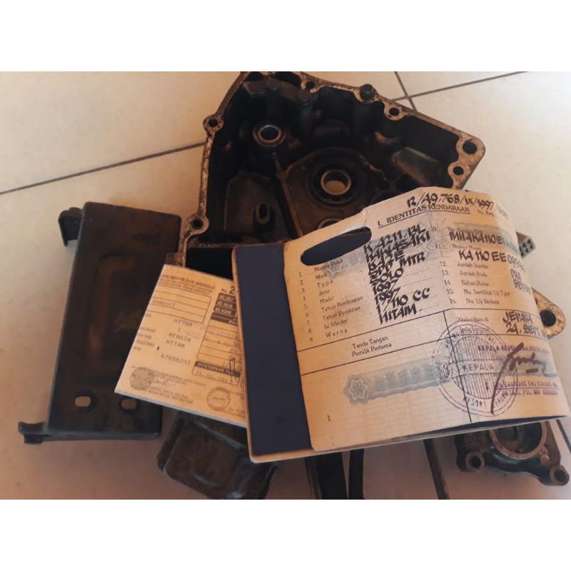 Dokumen Kawasaki Kaze 1997 STNK,bkpb + no rangka + no mesin