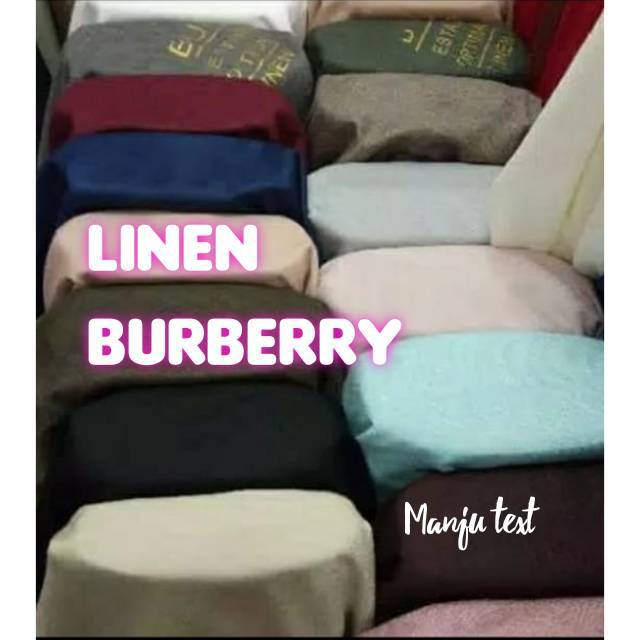Kain linen Burberry deluxe import/ serat linen /cocok untuk bahan baju dan celana /kwalitas oke