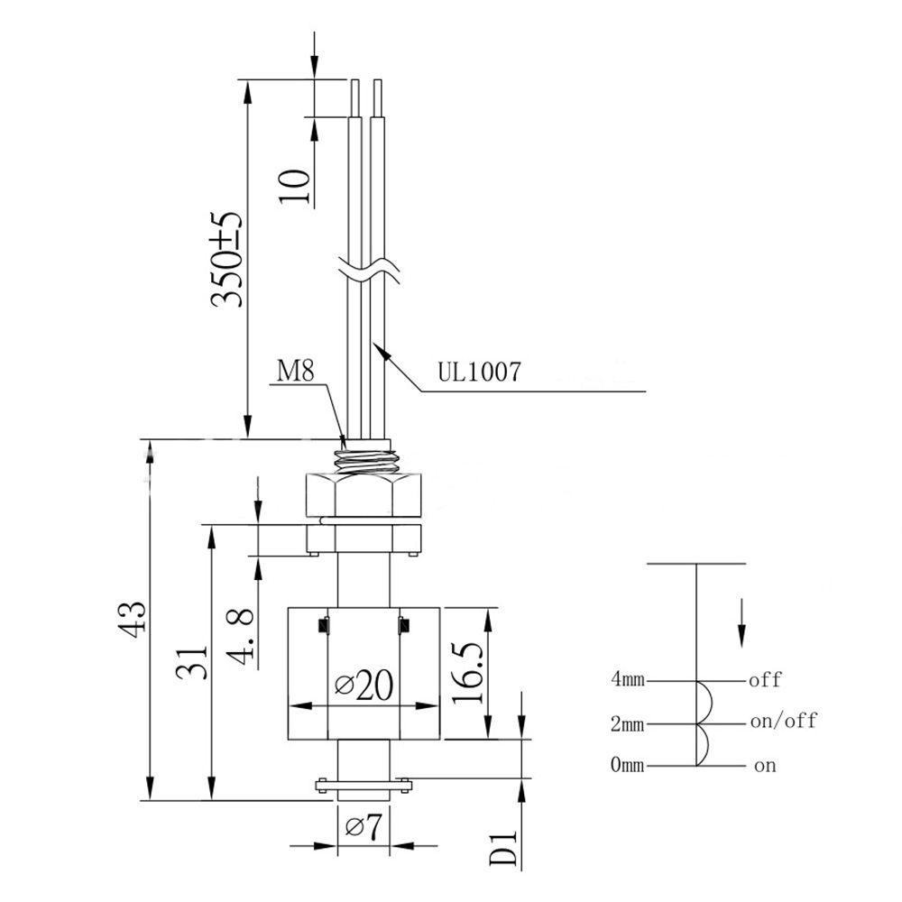 Nickolas1 Float Switch Elektrik Promosi Tinggi New Down Tank Water Level