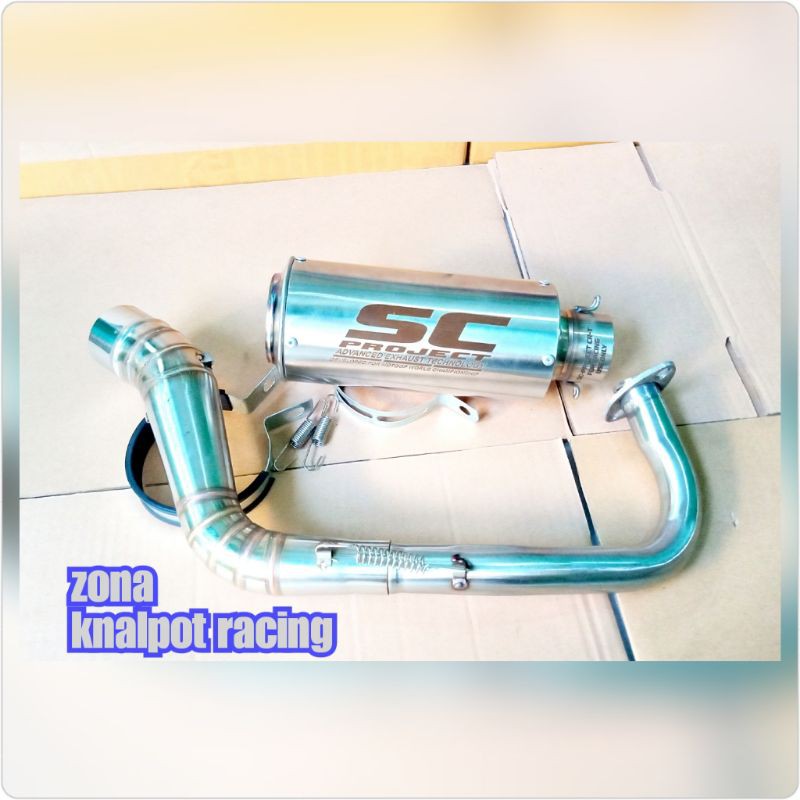 Knalpot sc poject vario-beat-scoopy-genio knalpot racing matic sc project