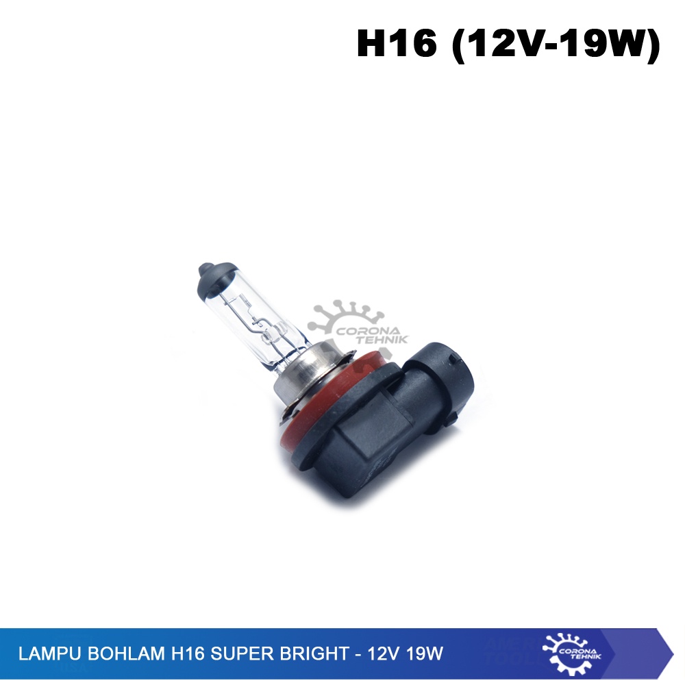 Lampu Bohlam H16 Super Bright - 12V 19W