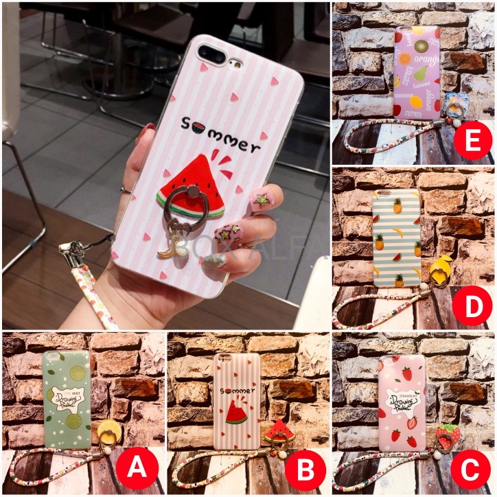 Case Fruits Ring Samsung J7 J5 J3 Pro 2017 Softcase Buah Casing Cover