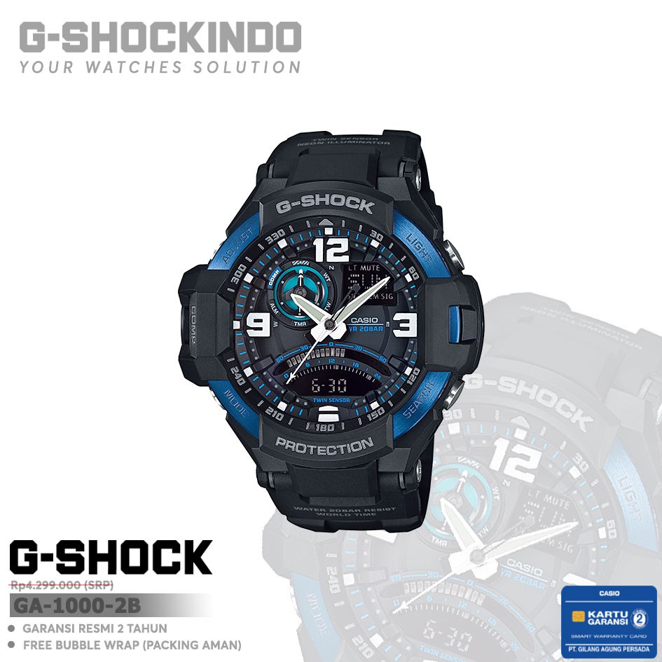 Casio G-shock GA-1000-2B / GA-1000-2BDR Original