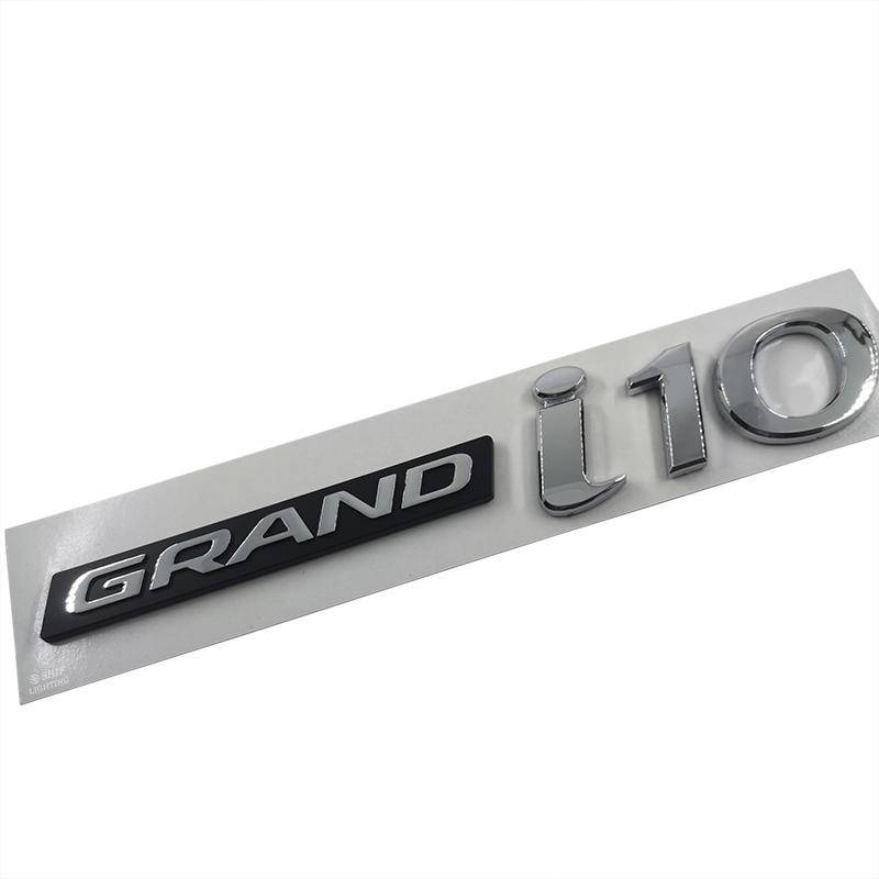 1pc Stiker Emblem Logo Grand I10 Pengganti Untuk Bagasi Mobil Hyundai Grand I10