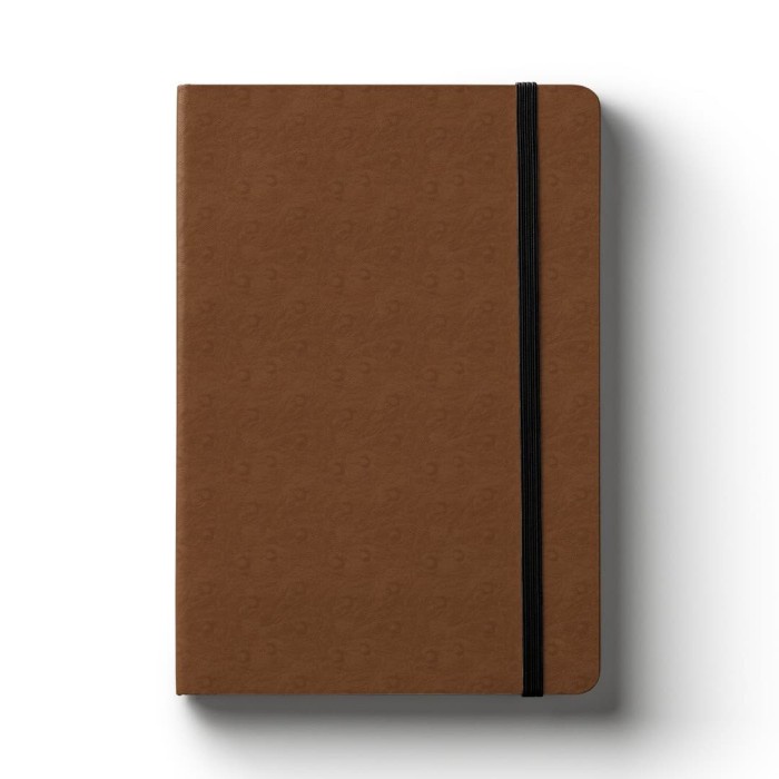 

Notebook A5 Lined Ostrich Coffee 022