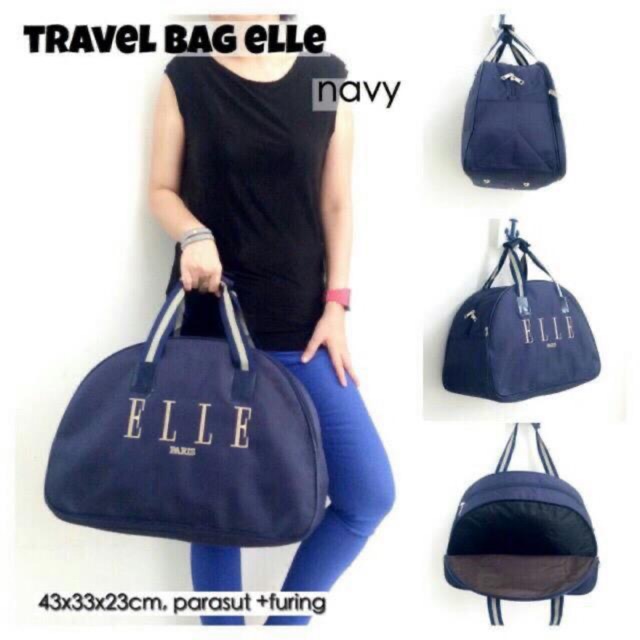 ALASHOP - tas wanita pria handbag tas gym tas koper travelling - ELLE TRAVEL