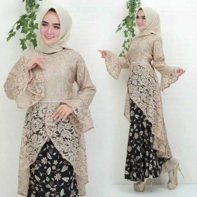 Baju kebaya brokat model syahrini