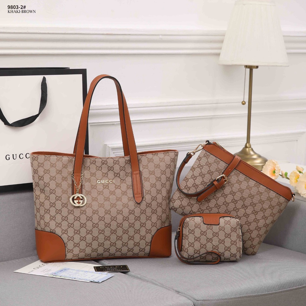 GC GG Canvas 3in1 Shopper Tote Bag 9803-2