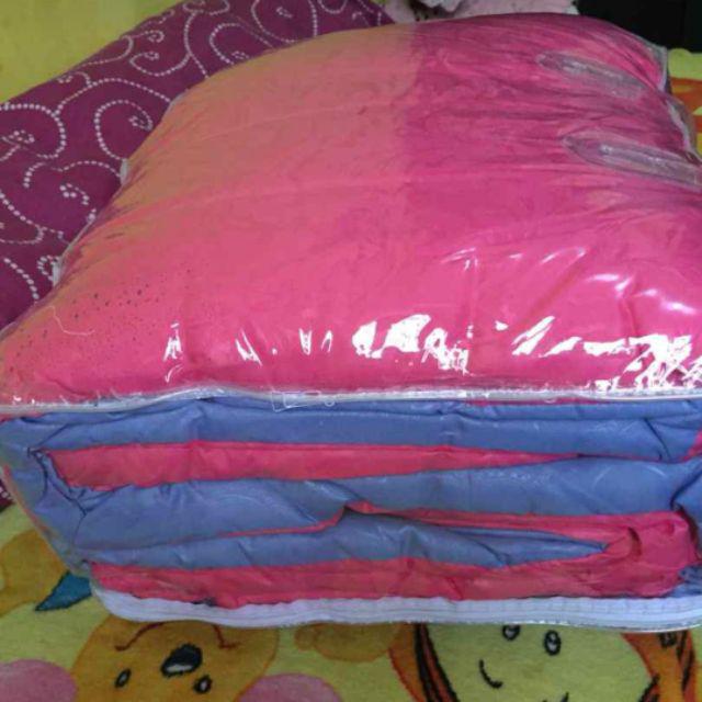 Promo Bedcover + Sprei Twotone 2 Warna 120x200 Katun Jepang Emboss