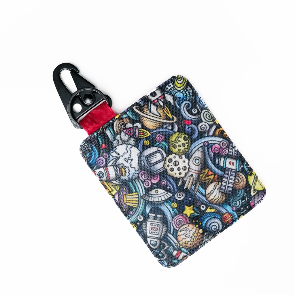Gantungan Kunci Mobil Motor Dompet STNK Kain Slim Carabiner - NKC177