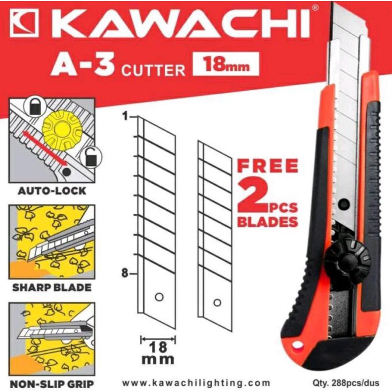 

Cutter Besar Kawachi A-3 /Cutter Serba Guna