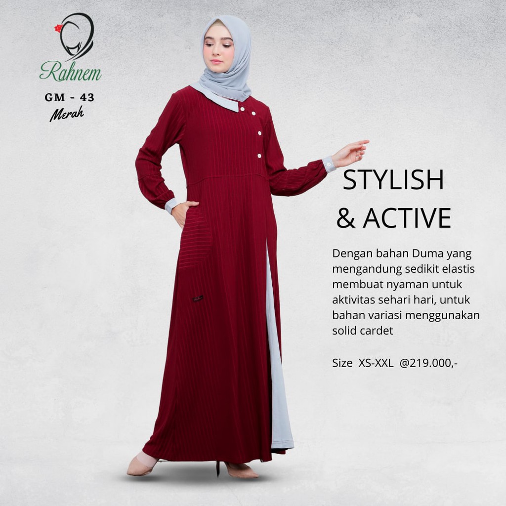 Gamis Muslimah Rahnem GM 43
