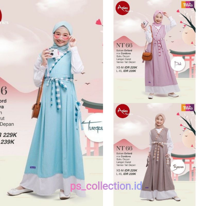 Nibras Teen NT 66 Gamis Remaja Asian Series Branded