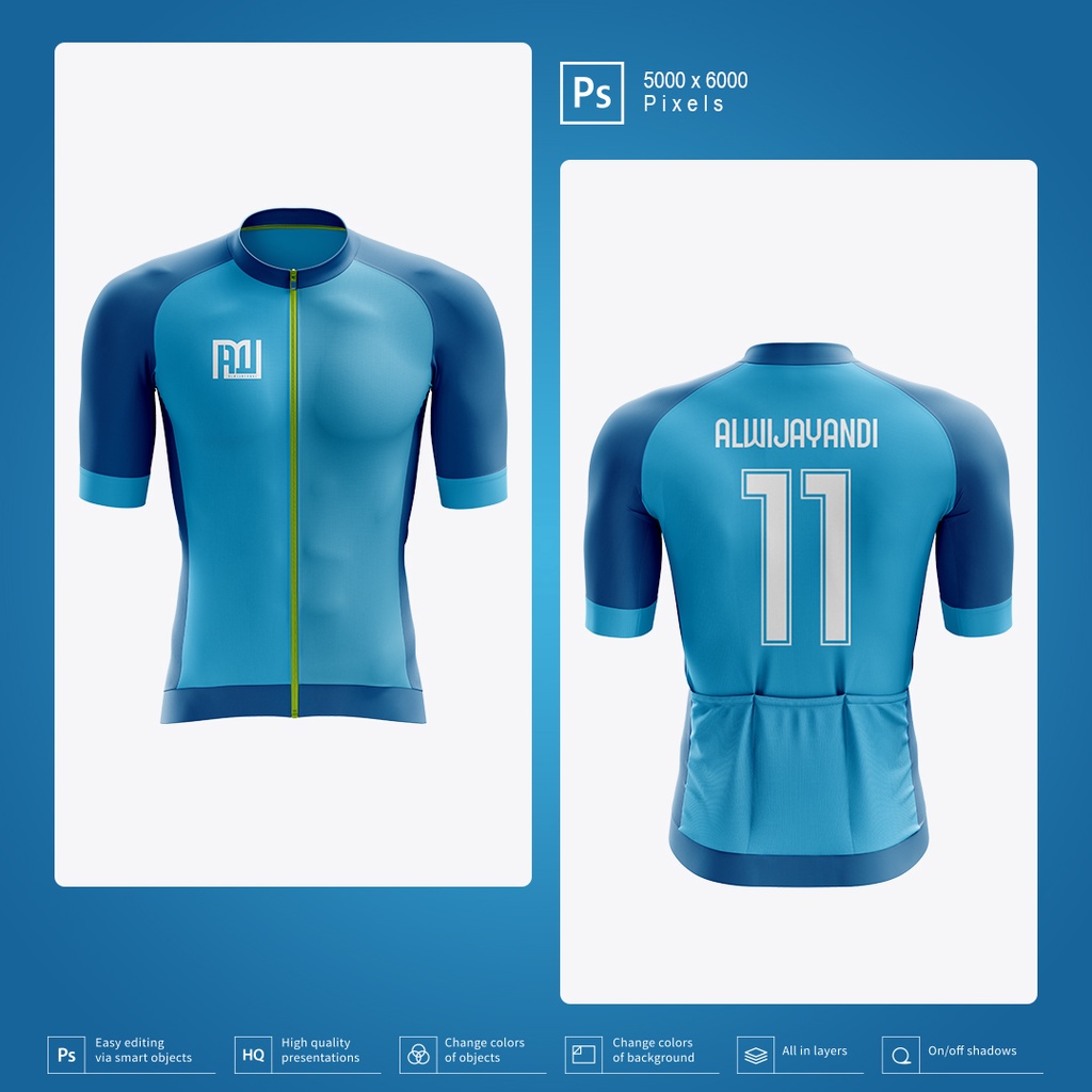 MOCKUP JERSEY SEPEDA PRIA RAGLAN - RESOLUSI 5000x6000 Pixels