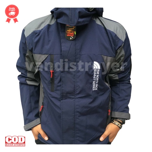 Jaket gunung /Jaket pendaki gunung pria / jaket murah / jaket outdoor TNF summit seriez-NAVY - ABU