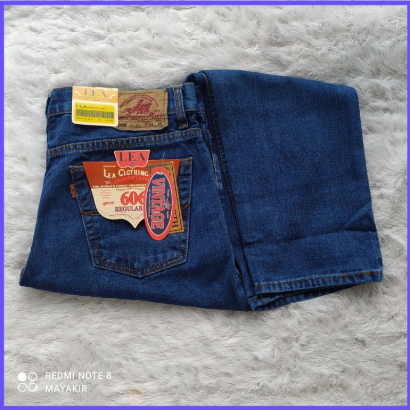 celana jeans  LEA STANDAR reguler  pola SNI 28 SAMPAI 38 terlaris