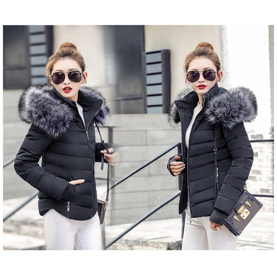 Jaket Winter Wanita Bulu Tebal/Jaket Wanita/Jaket Winter Cewe/Jaket Winter Hoodie Wanita