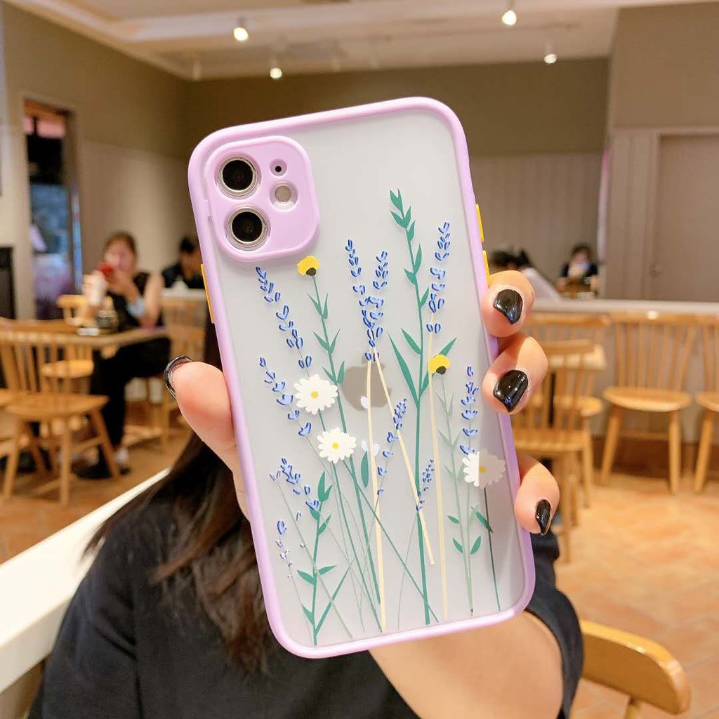 Soft Case Bahan Tpu Motif Bunga Untuk Iphone 11 Pro Max X Xs Max Xr 8 7 Plus Se2020