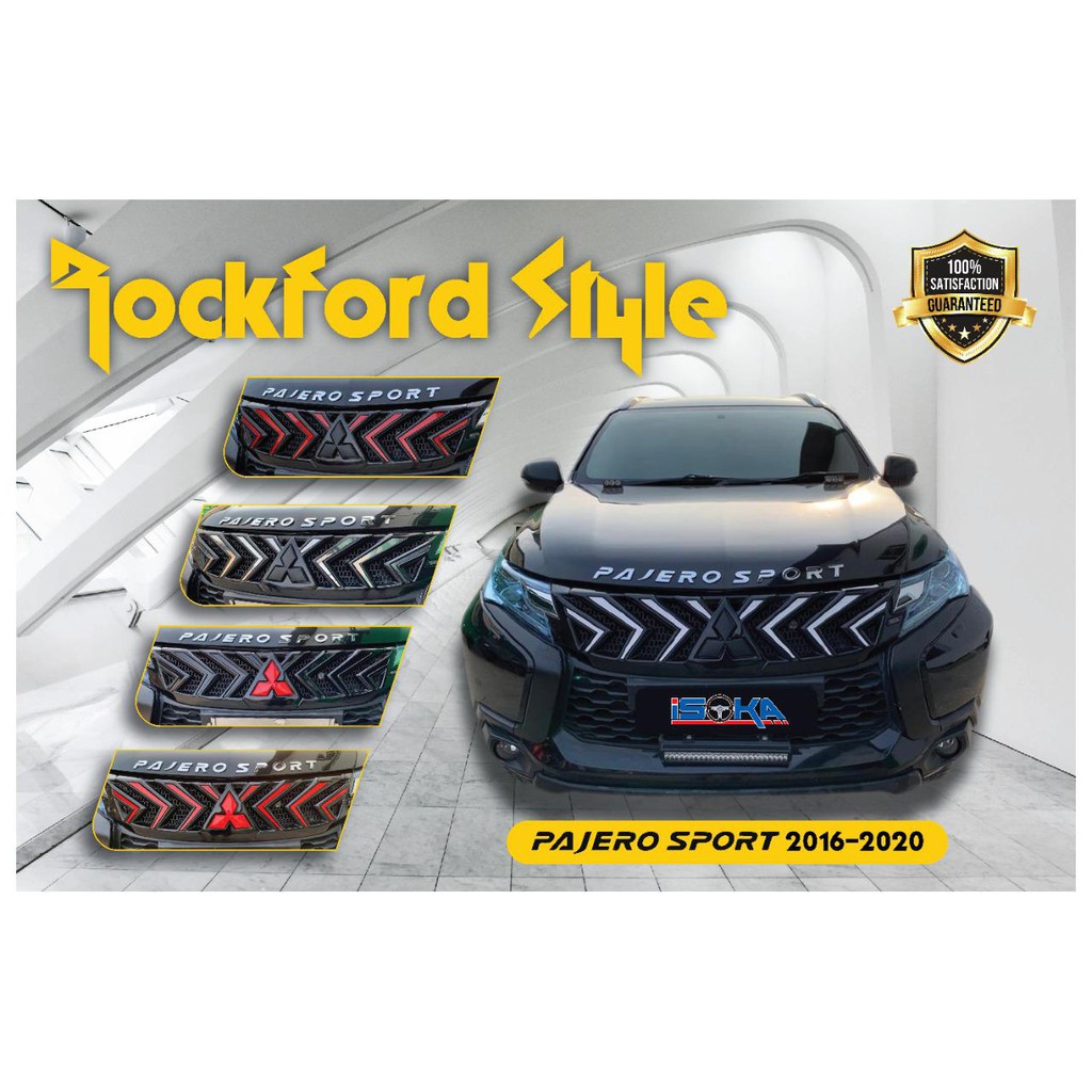 GRILL DEPAN ALL NEW PAJERO 2016 - 2020 ROCKFORD STYLE