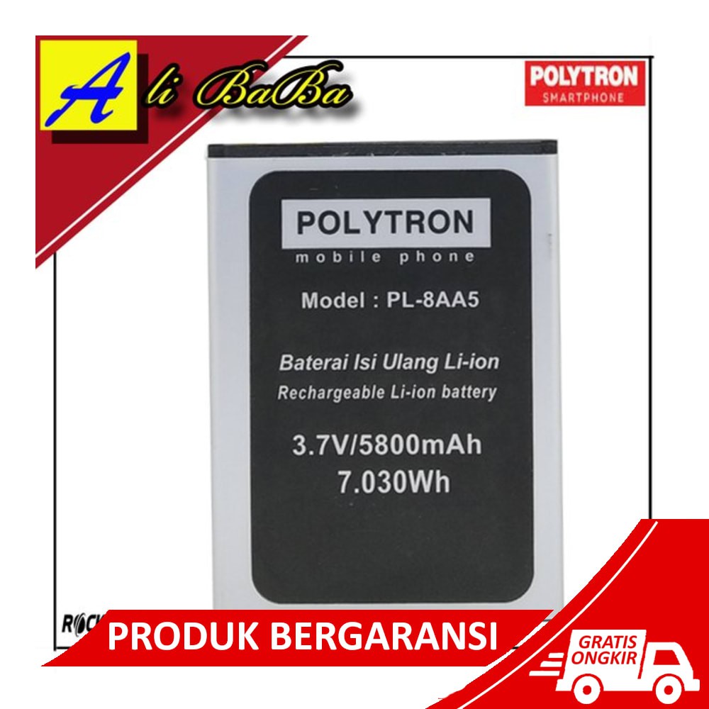 Baterai Handphone Polytron Rocket T7 R250A PL-8AA5 Double