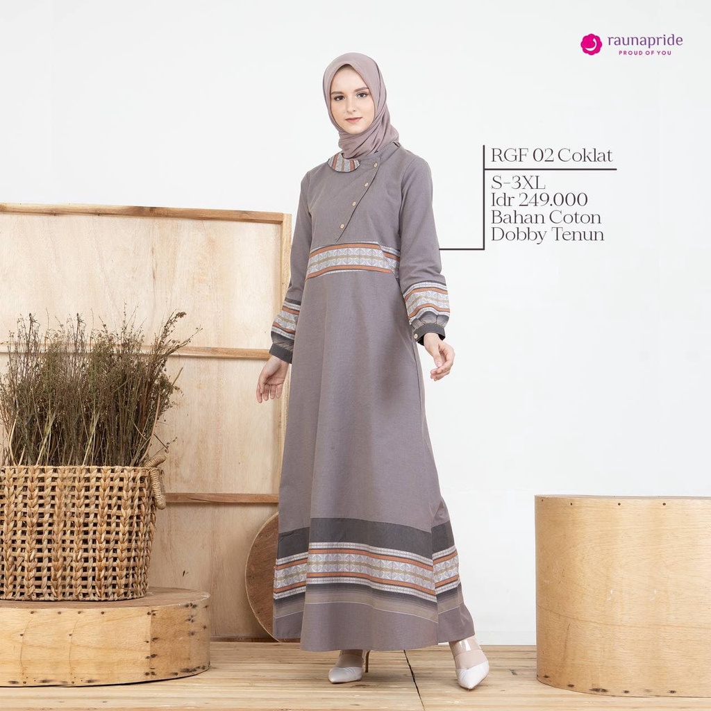 Rauna Sarimbit Keluarga / SR-02 Coklat / Fashion Muslim