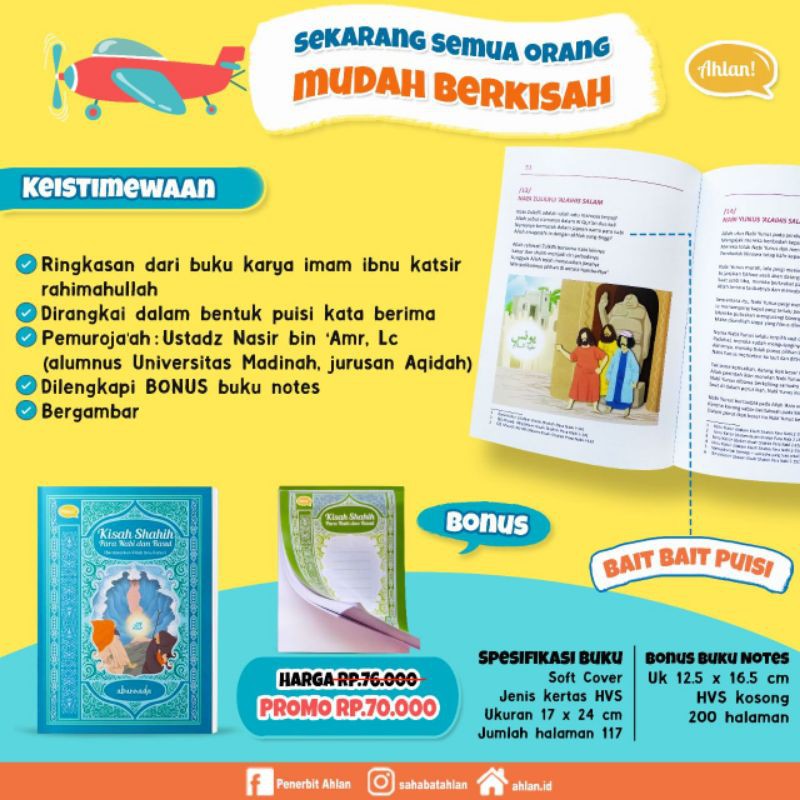 kisah shahih Nabi dan Rasul ahlan abunnada