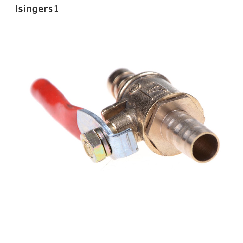 (lsingers1) Katup Bola 8mm 5 / 16 &quot;Bahan Kuningan Untuk Selang Air / Gas / Bensin