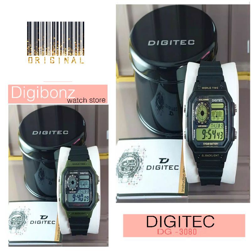 DIGITEC DG - 3080 / DG3080 WATCH JAM TANGAN ORIGINAL