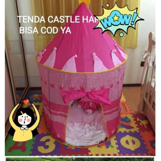 TENDA CASTLE ANAK PINK