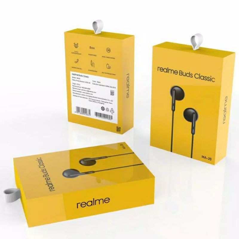 Handfree Realme SK-MA20 Universal Earphone Wired Headset Realme Murah SuperBass Stereo Promo!!!