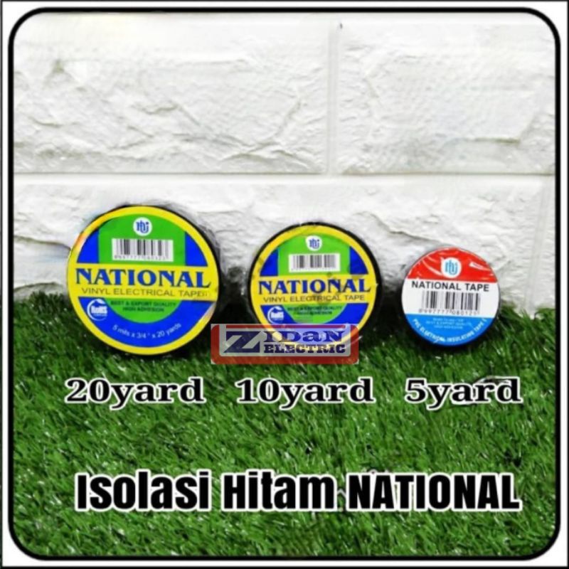 Isolasi National 5 20 Yard / Isolasi Listrik National Vinyl Electrical Tape