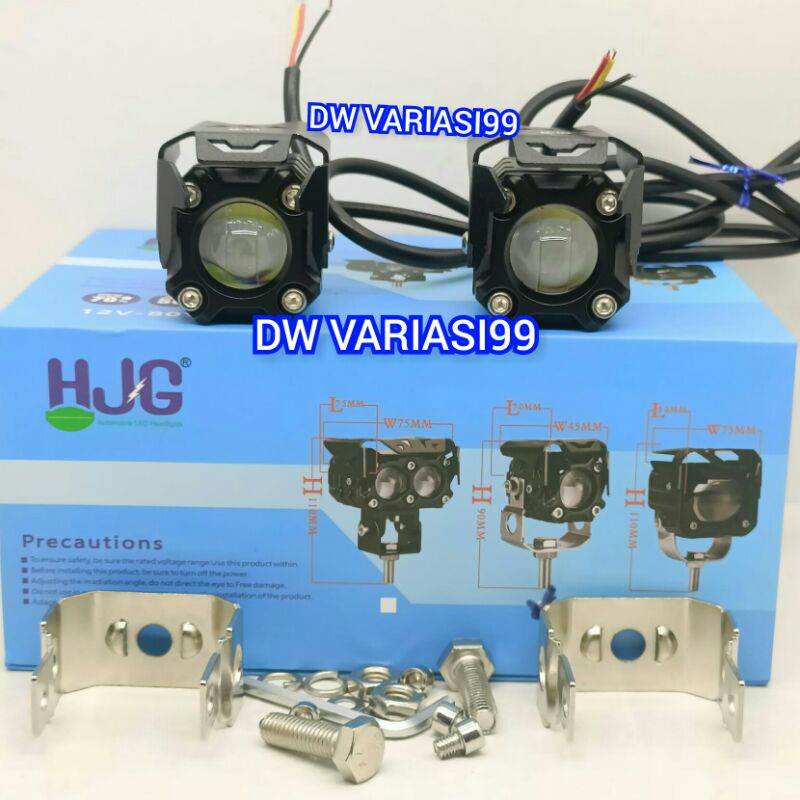 Lampu sorot Laser  1 mata Mini 30Wat HJG-lampu foglamp Hi Low