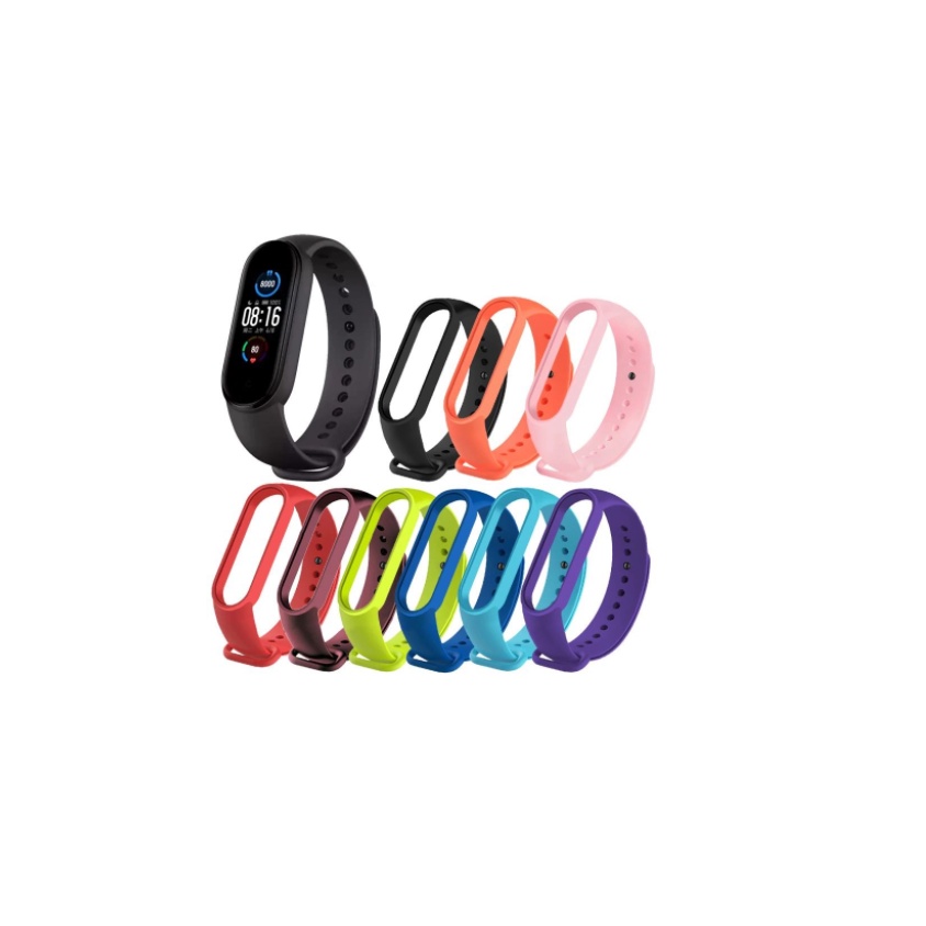 Silicone Strap Mi Band 5 & Mi Band 6 - Strap Miband 5 & Miband 6 Replacement-1