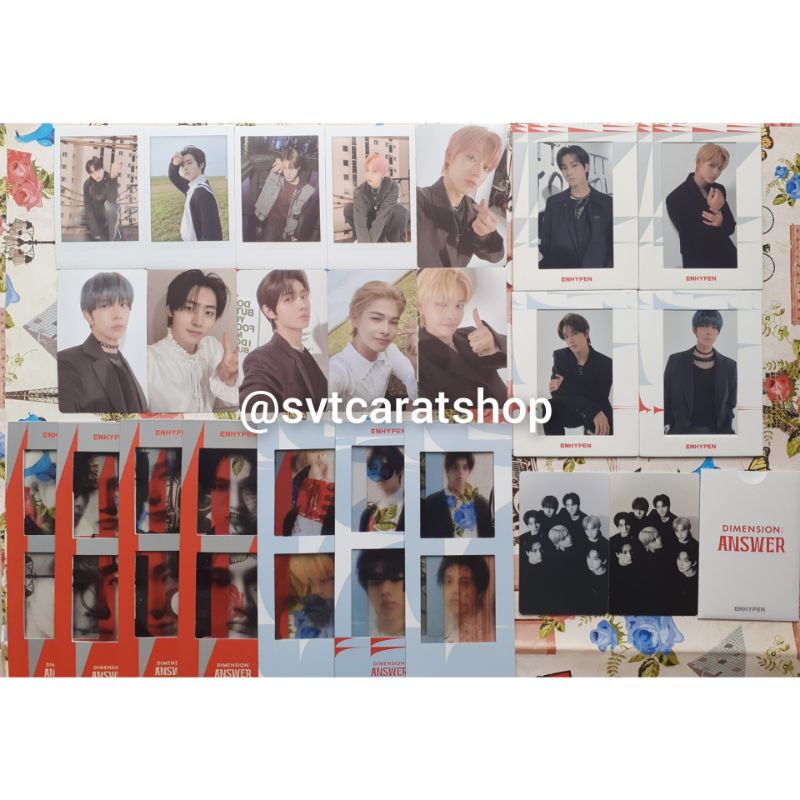 ENHYPEN DIMENSION : ANSWER PHOTOCARD POLAROID BOOKMARK PC POB WEVERSE OFFICIAL